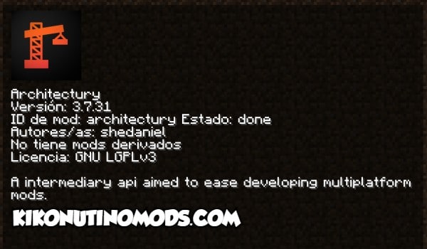 Architectury API Mod Para Minecraft 1 19 4 1 19 3 Y 1 19 2 Forge   Architectury API 1 