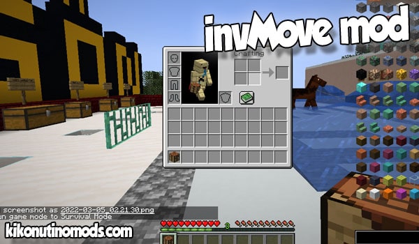 Invmove Mod For Minecraft 1 18 1 And 1 18 2 Download