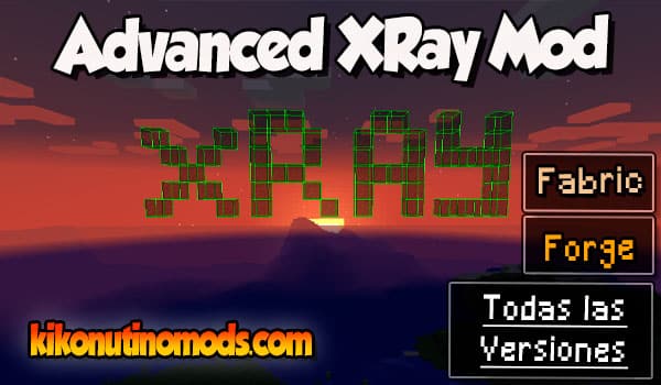 Advanced XRay mod Minecraft para todas las versiones Descargar