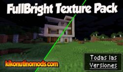 FullBright texture pack Minecraft para todas las versiones Descargar