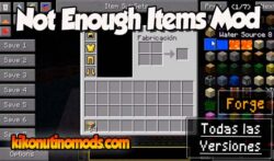Not Enough Items mod Minecraft para todas las versiones Descargar
