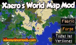 Xaero's World Map mod Minecraft para todas las versiones Descargar