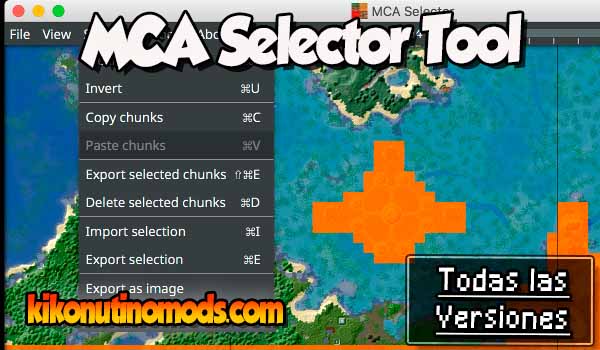 MCA Selector Tool Minecraft para todas las versiones Descargar