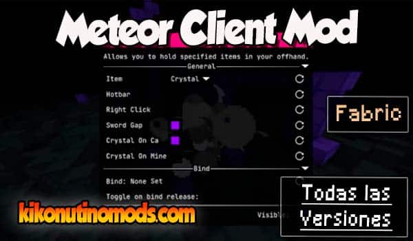 Meteor Client mod Minecraft para todas las versiones Descargar