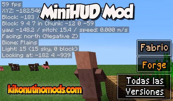 MiniHUD mod Minecraft para todas las versiones Descargar