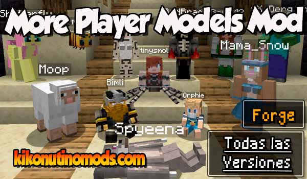 More Player Models mod Minecraft para todas las versiones Descargar
