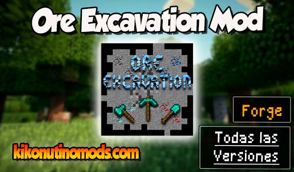 Ore Excavation mod Minecraft para todas las versiones Descargar