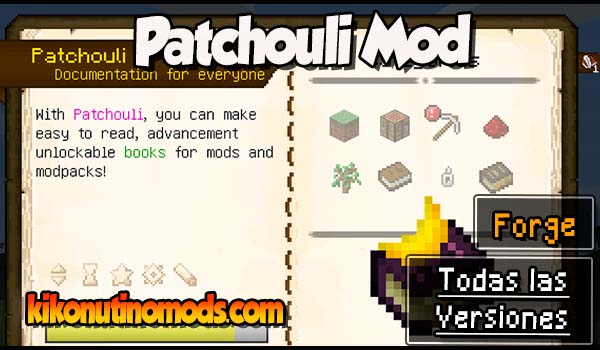 Patchouli mod Minecraft para todas las versiones Descargar