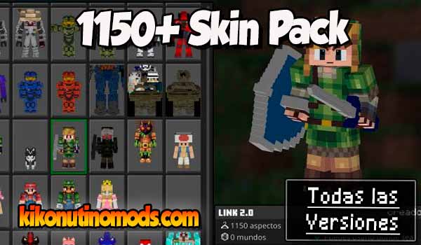 1150+ Skin Pack Minecraft para todas las versiones Descargar