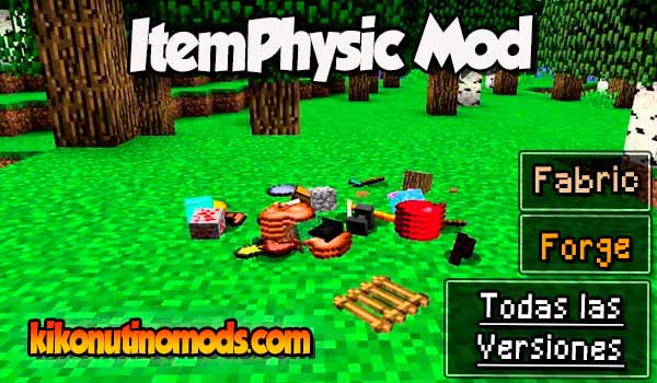 ItemPhysic mod Minecraft para todas las versiones Descargar