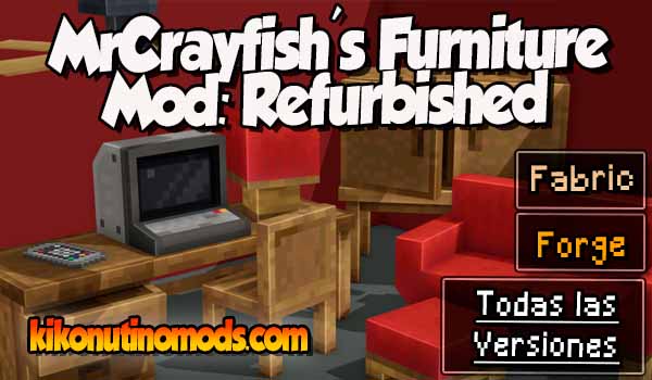 MrCrayfish's Furniture Mod Refurbished mod Minecraft para todas las versiones Descargar