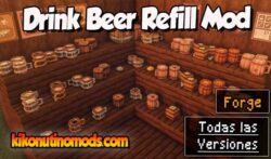 Drink Beer Refill mod Minecraft para todas las versiones Descargar