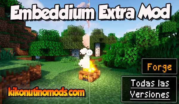 Embeddium (Rubidium) Extra mod Minecraft para todas las versiones Descargar