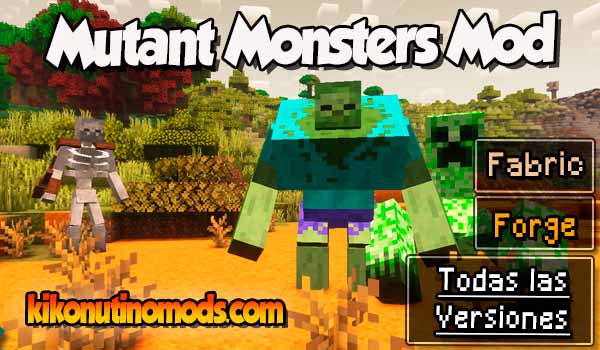 Mutant Monsters mod Minecraft para todas las versiones Descargar